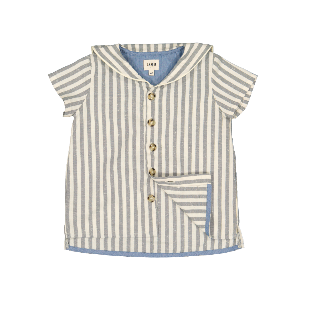 Loir Paris shirt Milton Green stripes