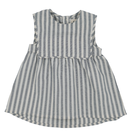 Loir Paris dress Colombe Green Stripes