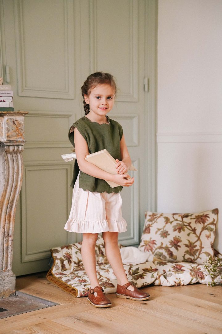 Loir Paris shorts Alba pink stripes
