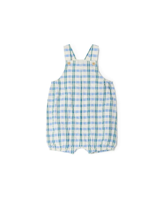Garbo & Friends seersucker dungarees Check Mar