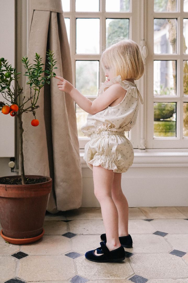 Loir Paris blouse Thais plumetis flower