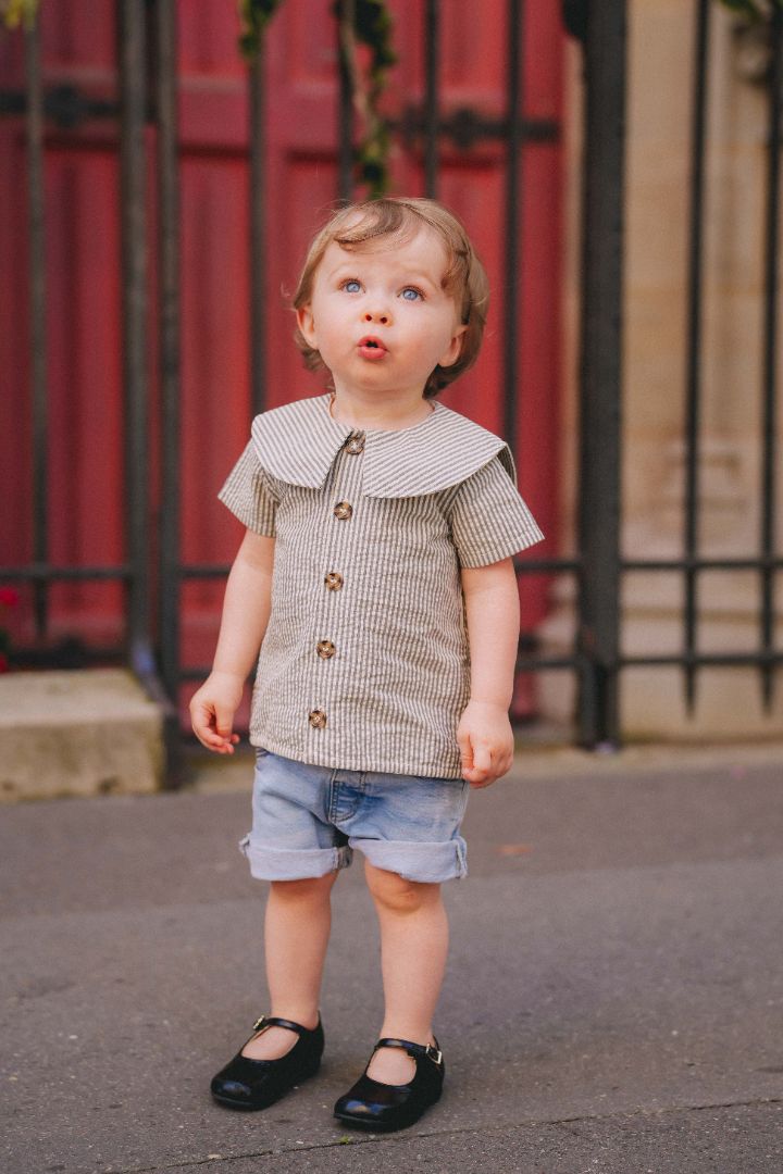 Chemise Loir Paris Lorette fines rayures bleues