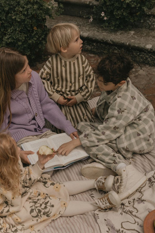 Pantalon polaire Garbo & Friends Prune check