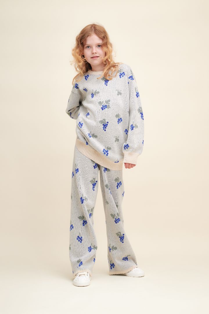 Pantalon en maille Garbo & Friends Raisins Écru