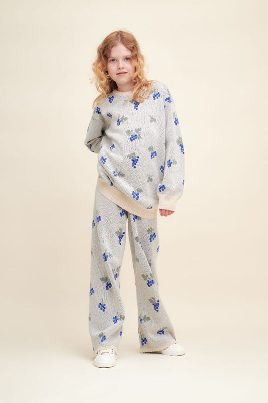Pantalon en maille Garbo & Friends Raisins Écru