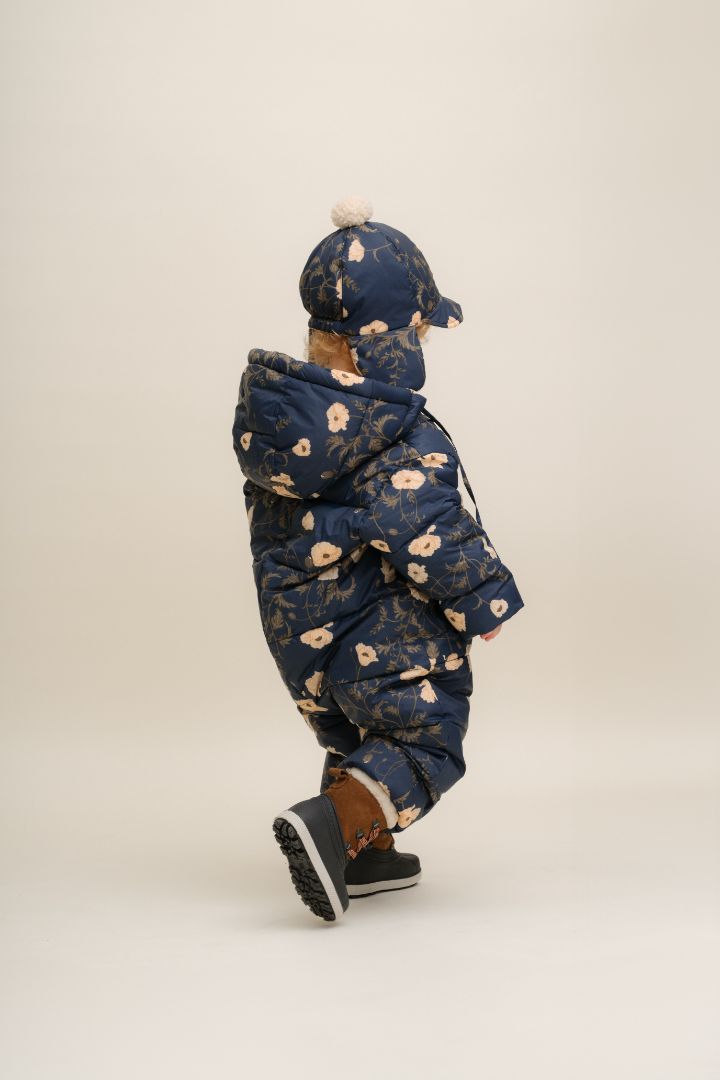 Garbo & Friends winter baby overall Flos Navy