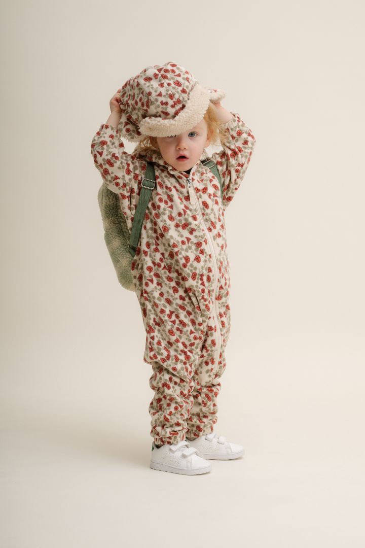 Garbo & Friends fleece onesie Royal cress