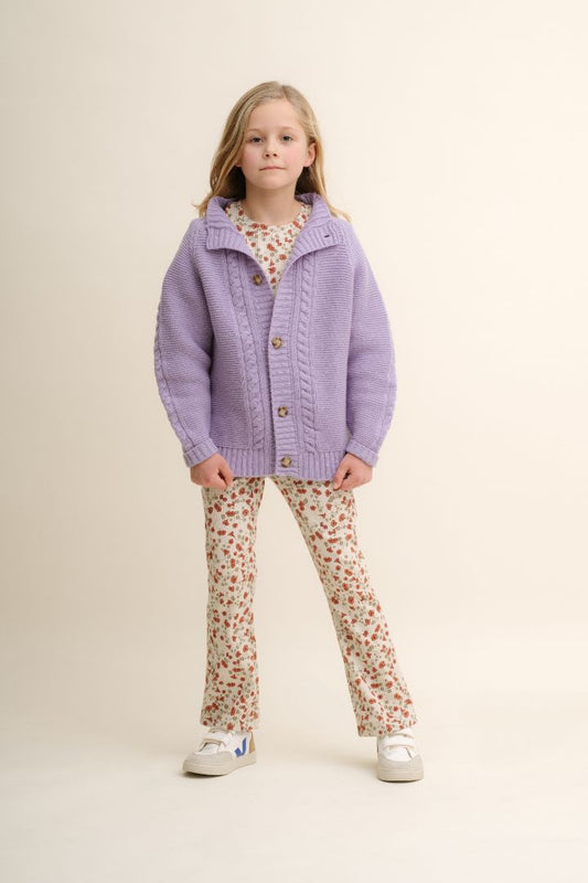 Garbo & Friends woolen cardigan Lilac