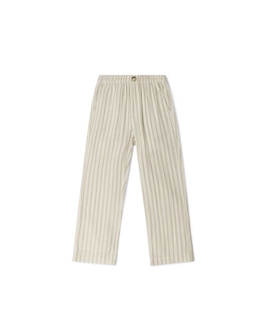 Pantalon muslin Garbo & Friends Stripe Pebble