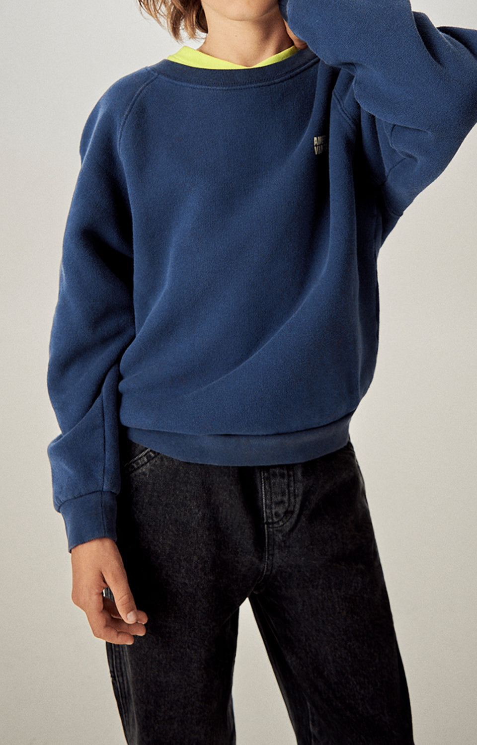 American Vintage Pull Izubird bleu marine
