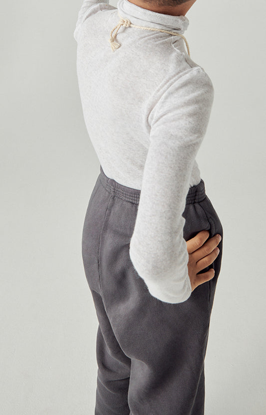 American Vintage Massachusetts Gris marškinėliai ilgomis rankovėmis