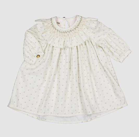 Loir Paris dress Bianca plumetis floral