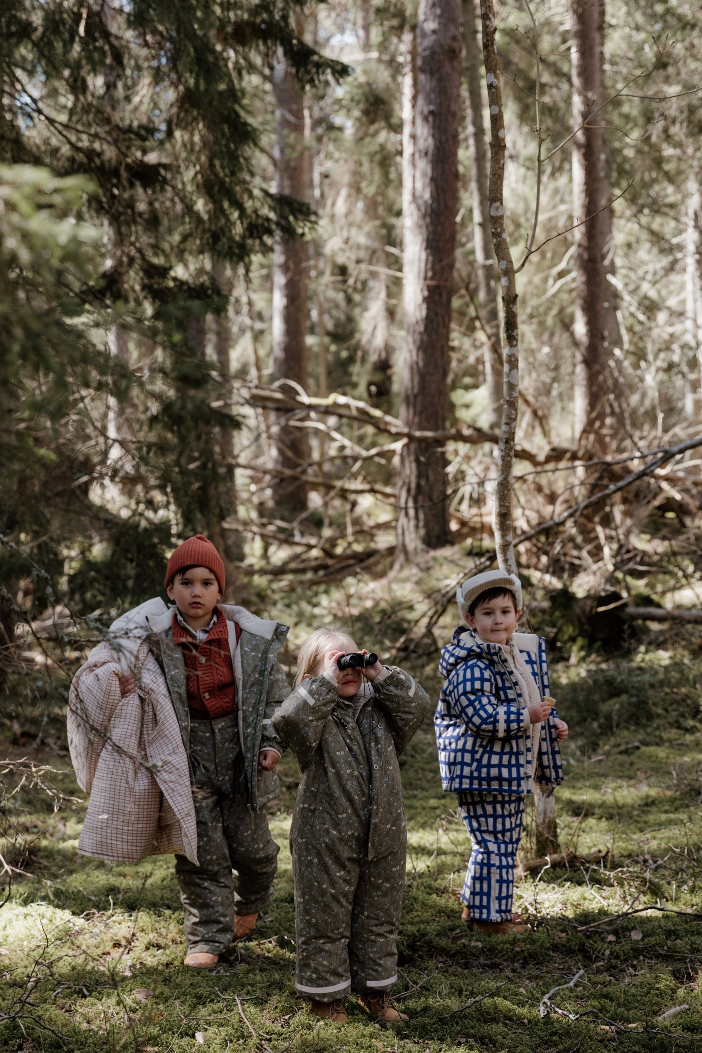 Garbo & Friends Combinaison d'hiver Plaid Cobalt