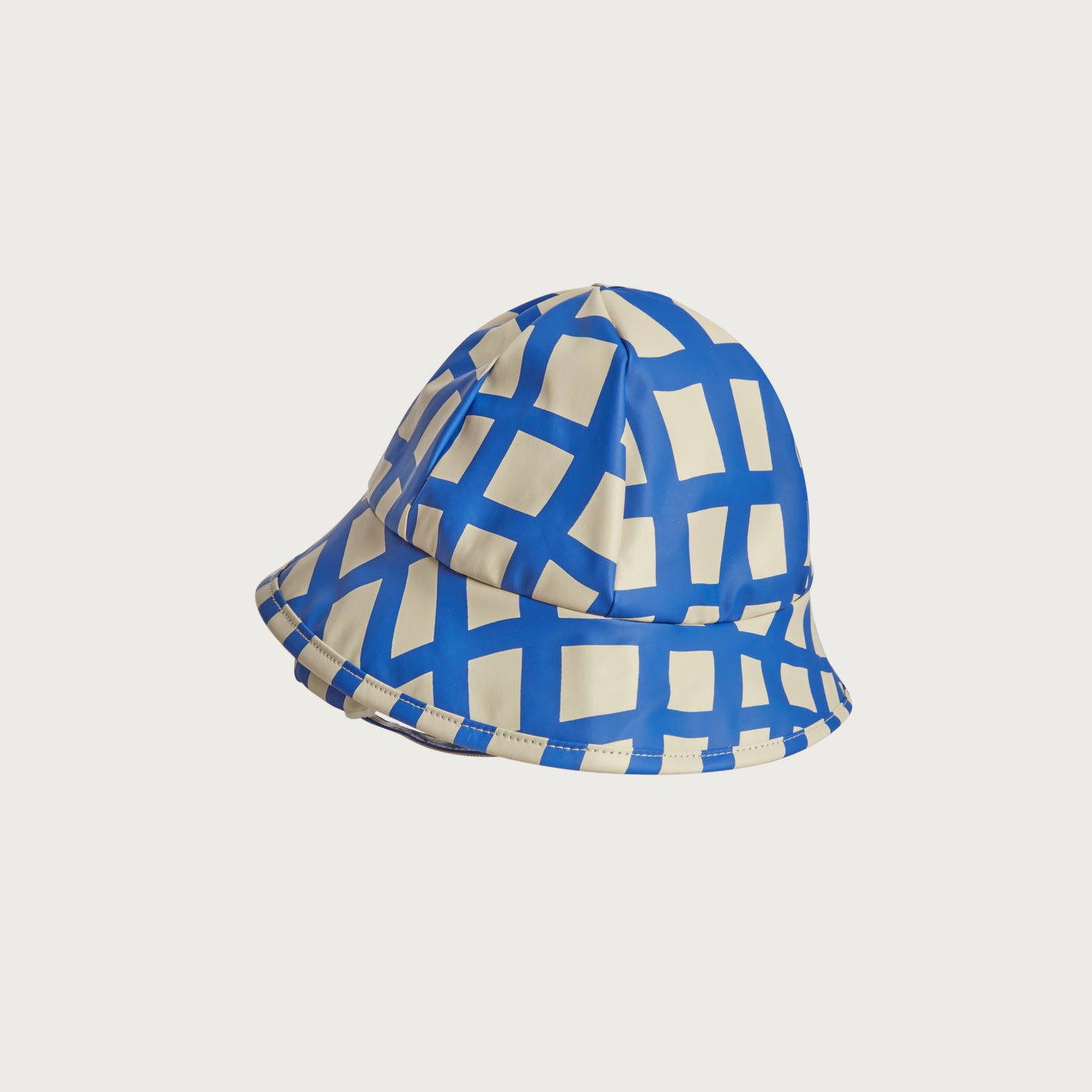 Garbo & Friends chapeau de pluie imperméable à carreaux cobalt