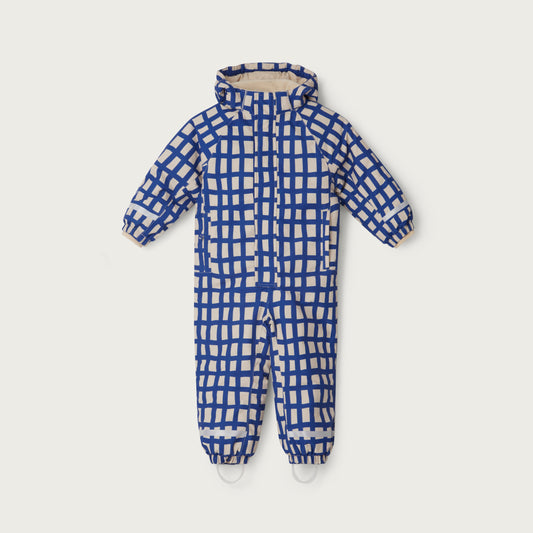 Garbo & Friends Plaid Cobalt Winter Jumpsuit