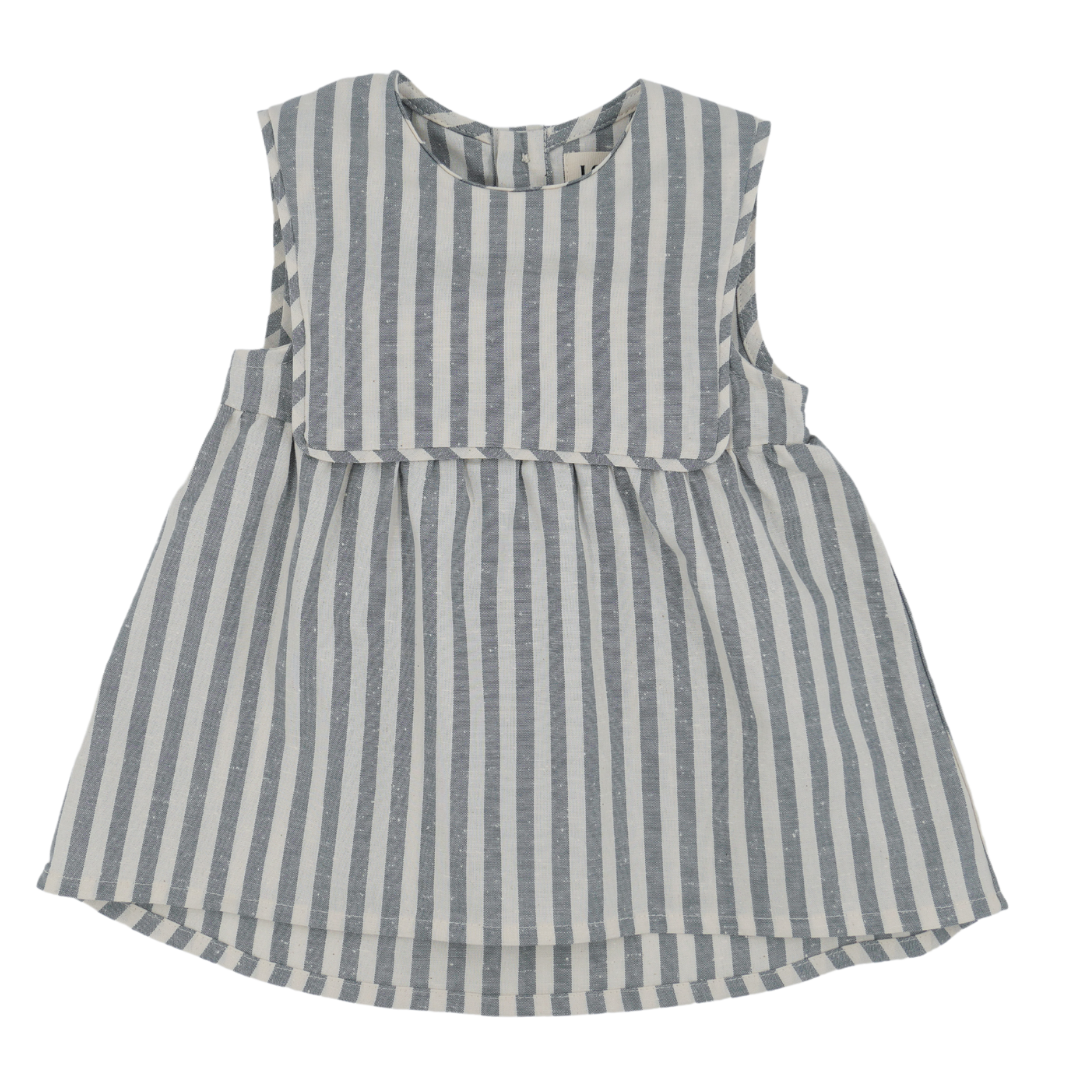 Loir Paris dress Colombe Green Stripes