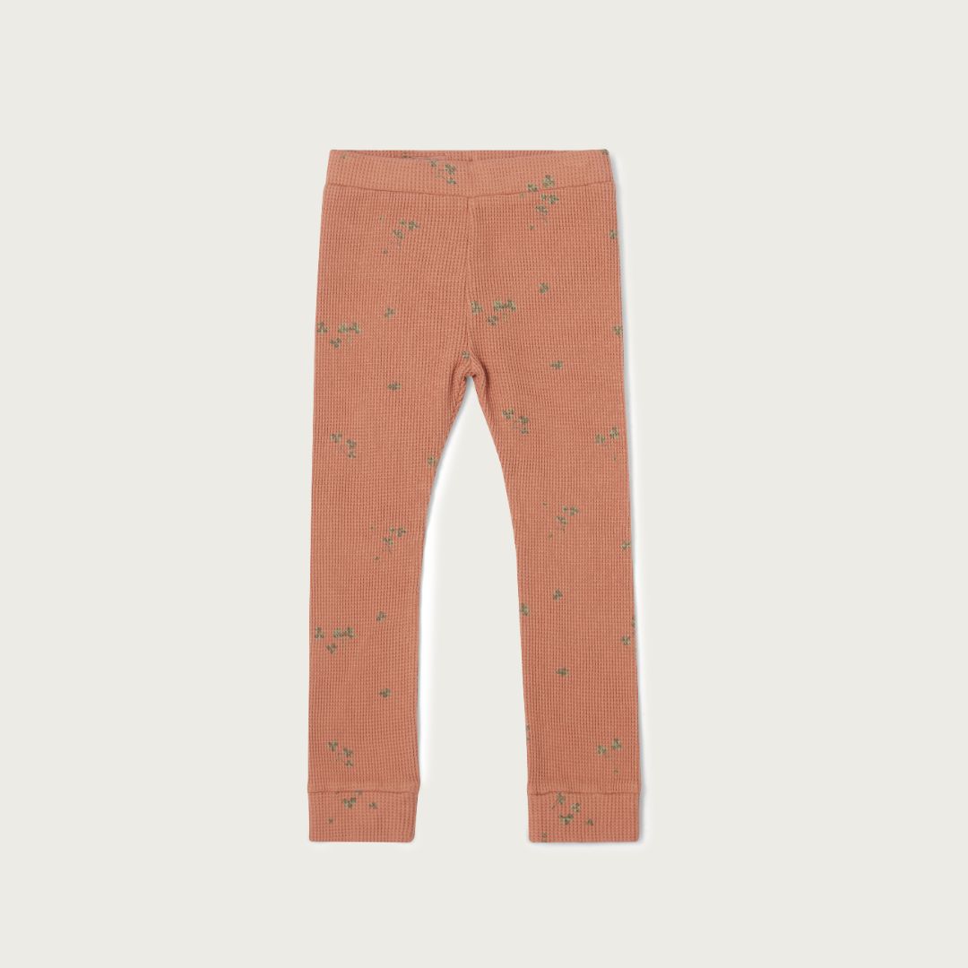 Garbo & Friends Leggings Waffle Sorrel Chestnut