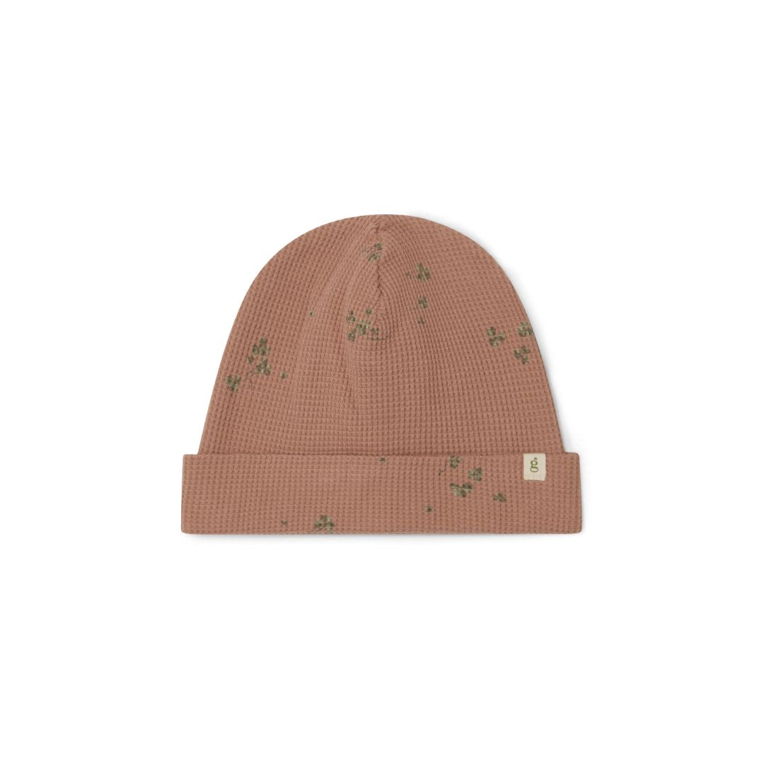 Garbo & Friends beanie waffle sorrel chestnut