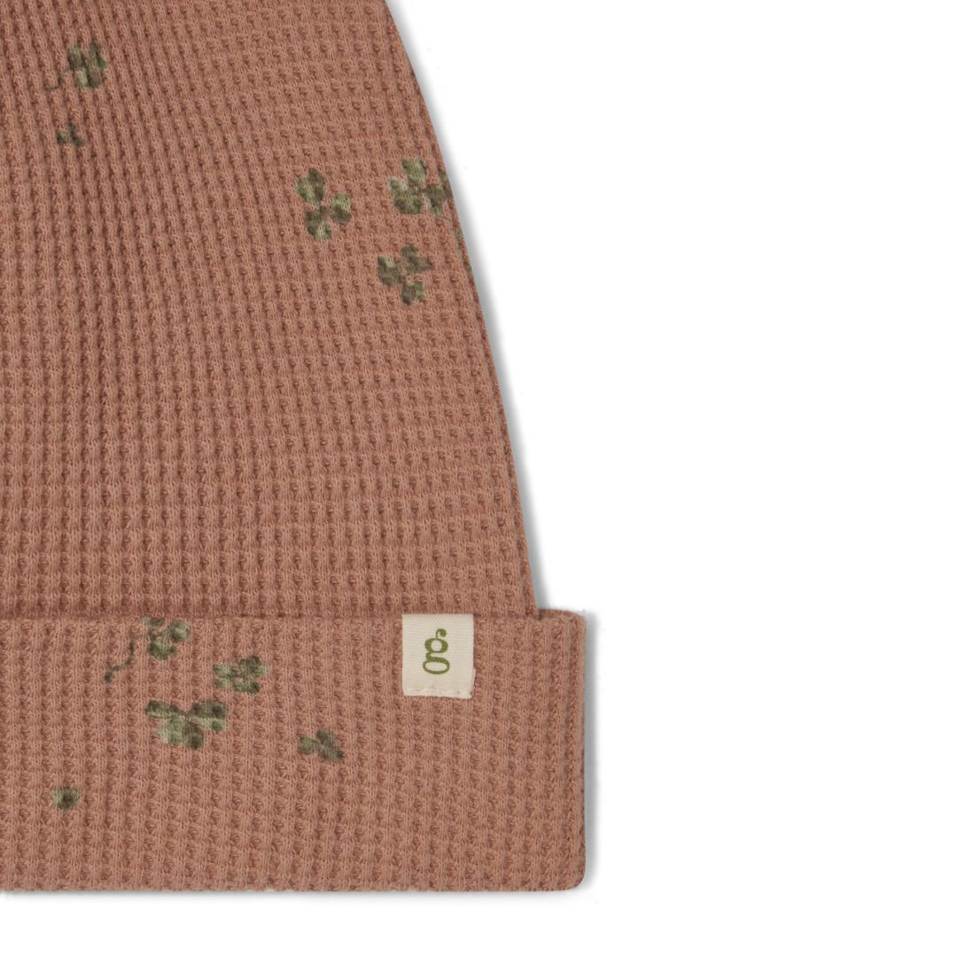 Garbo & Friends beanie waffle sorrel chestnut