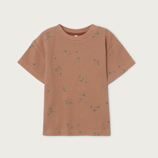 Garbo & Friends T-shirt Waffle Sorrel Chestnut