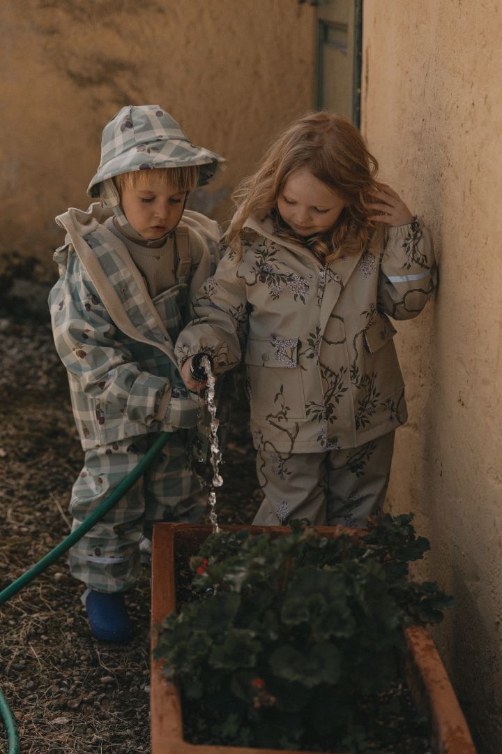 Garbo & Friends waterproof lined rain jacket Tree of life