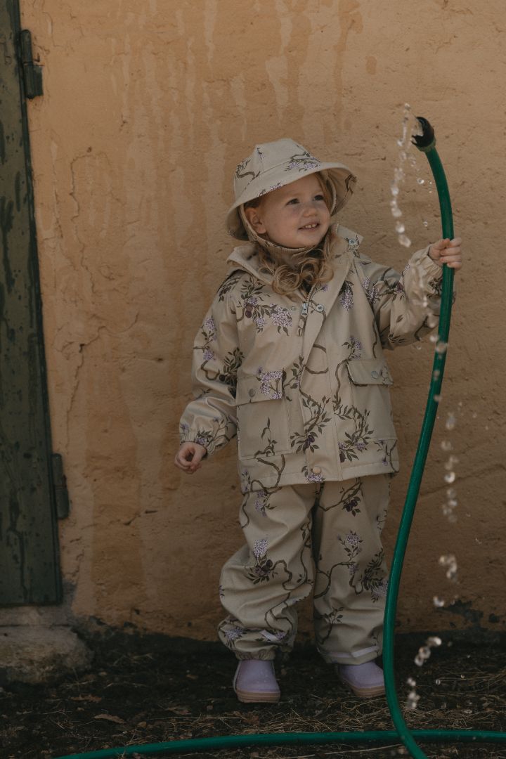 Garbo & Friends waterproof lined rain jacket Tree of life