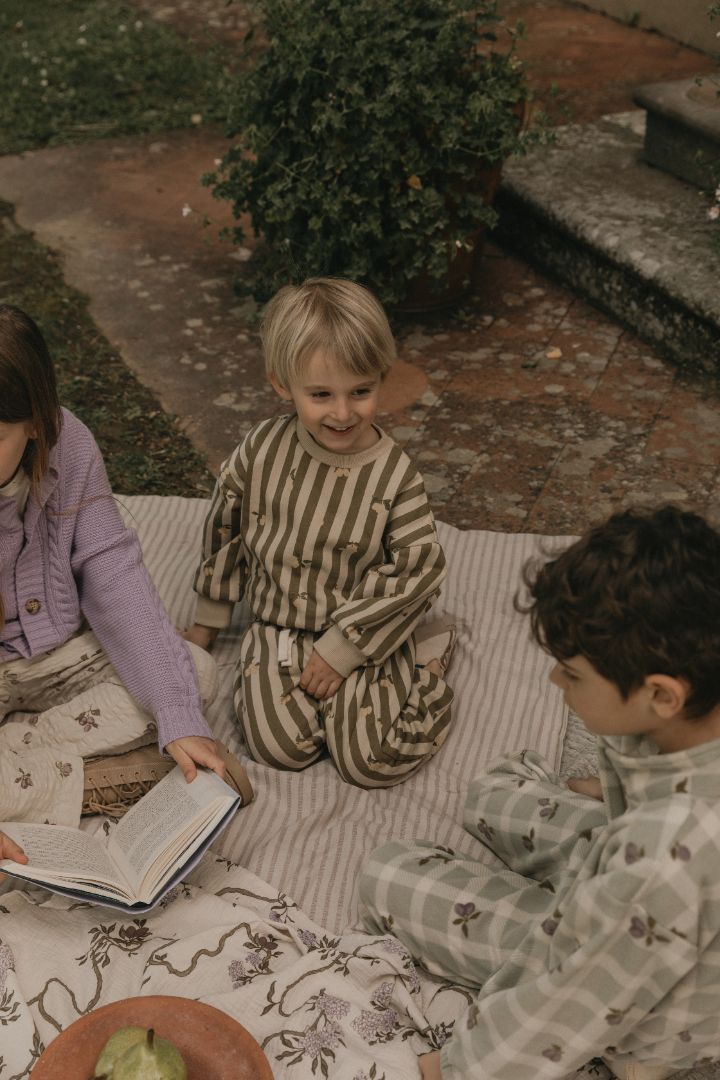 Garbo & Friends sweatshirt Stripe prune