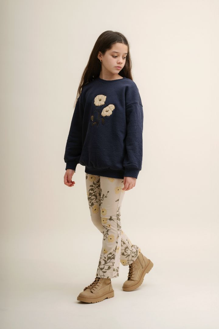 Garbo & Friends sweatshirt Navy Flos