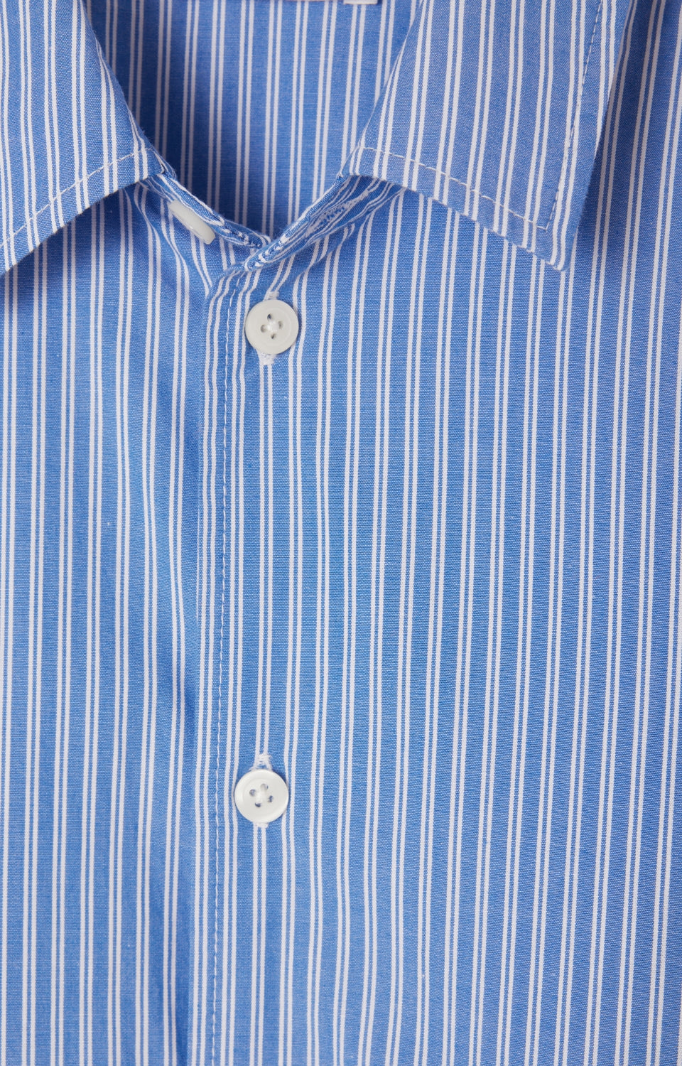 American Vintage shirt Zataby aqua stripes