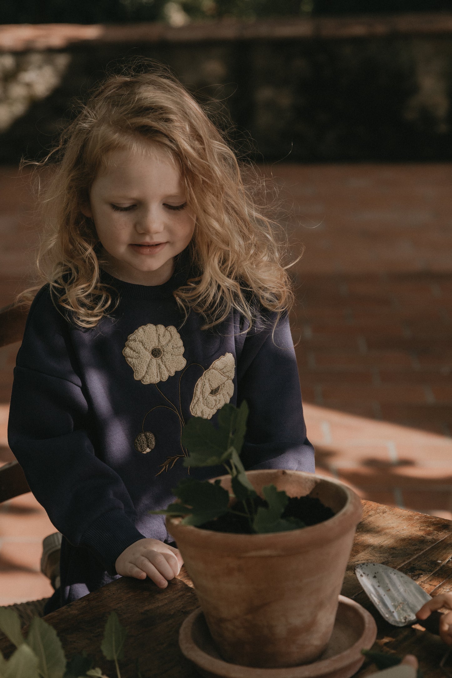 Garbo & Friends sweatshirt Navy Flos