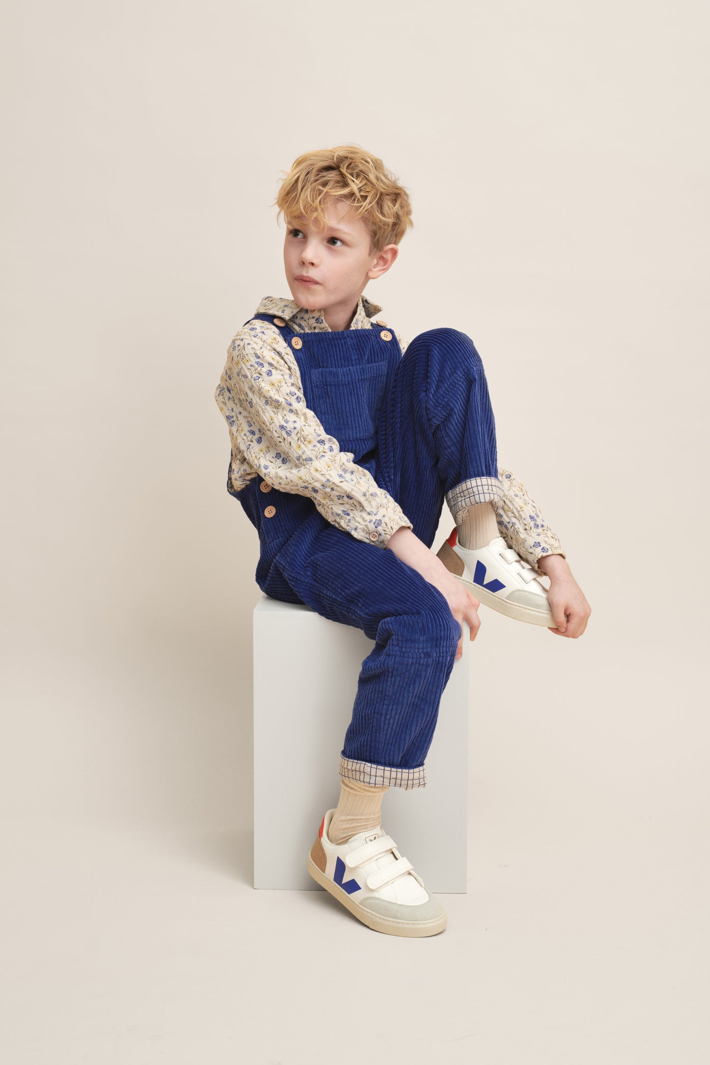 Garbo & Friends corduroy cobalt jumpsuit