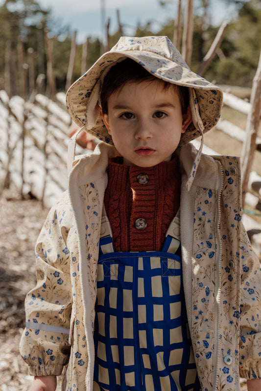 Garbo & Friends Flora Oat waterproof rain hat