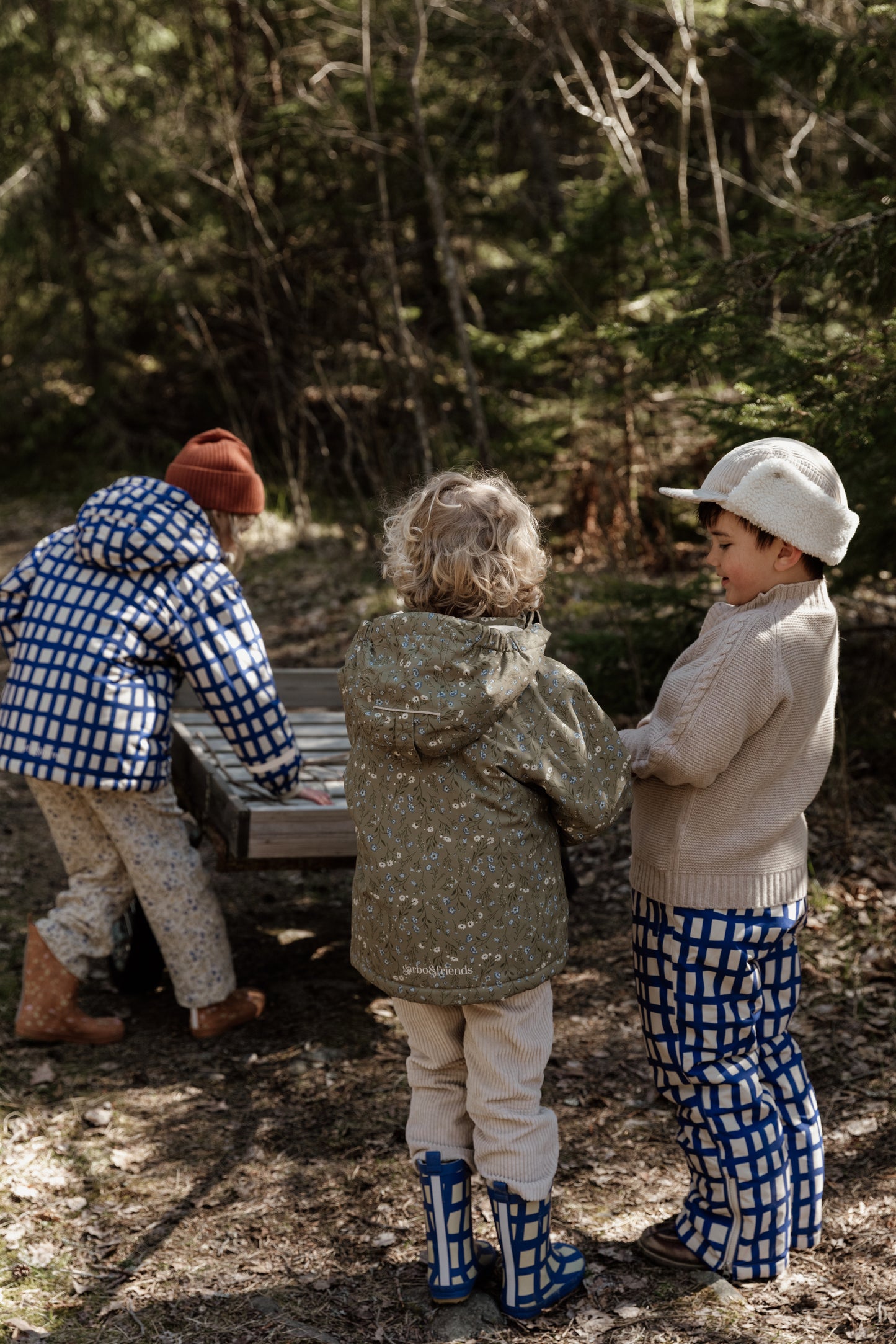 Garbo & Friends Pantalon d'hiver Plaid Cobalt 