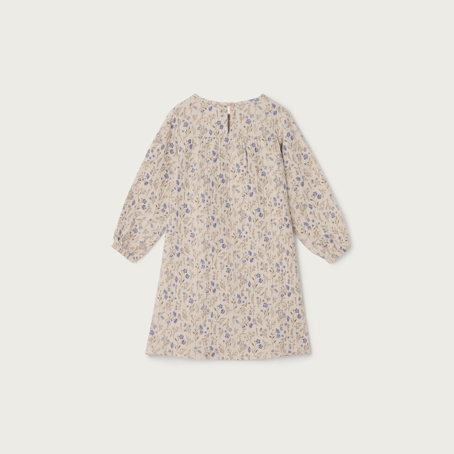 Garbo & Friends Flora Oat long sleeve muslin dress