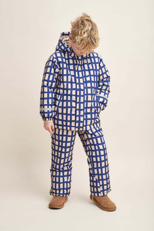 Garbo & Friends Plaid cobalt winter pants