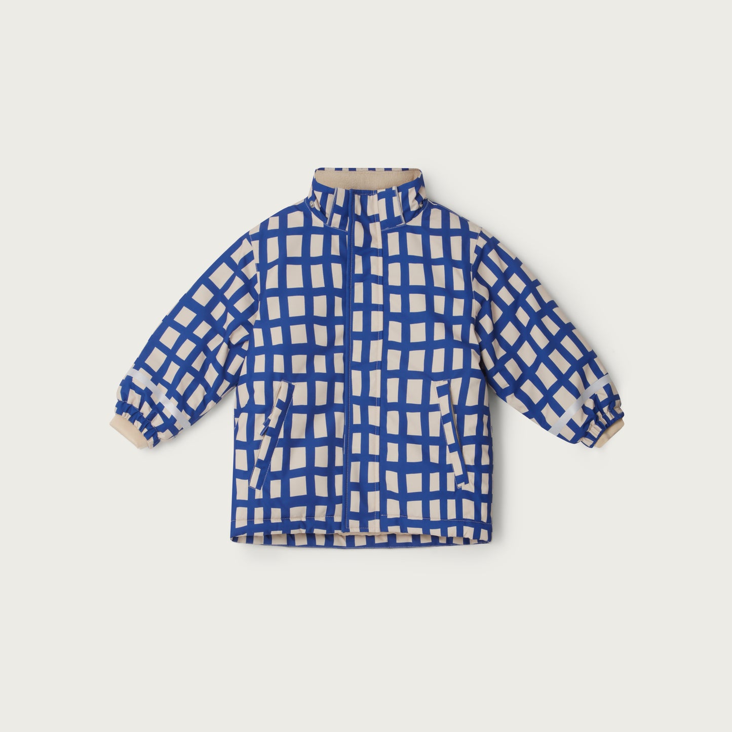 Garbo & Friends Plaid cobalt winter jacket