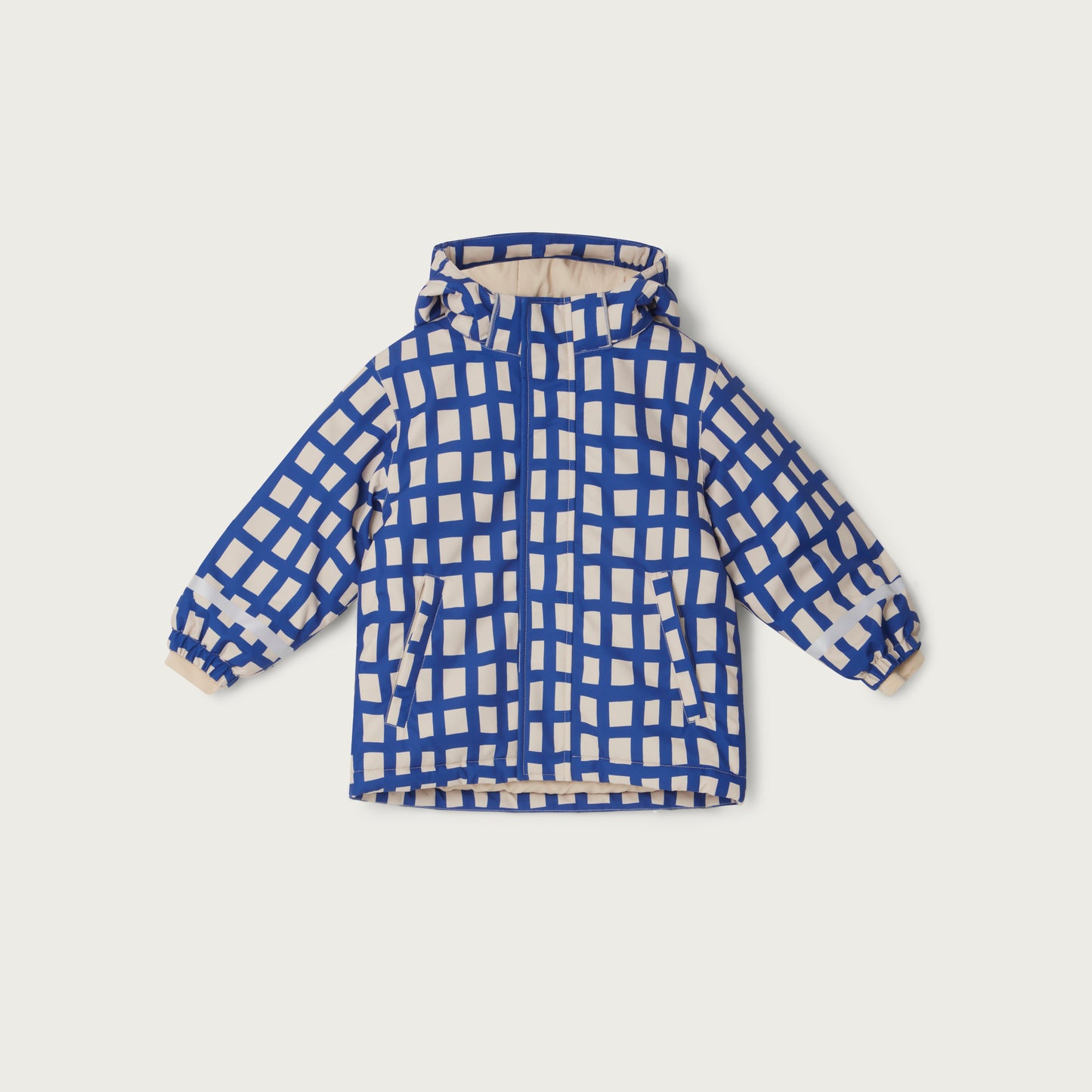 Garbo & Friends Plaid cobalt winter jacket